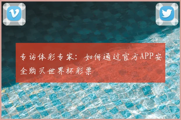 专访体彩专家：如何通过官方APP安全购买世界杯彩票